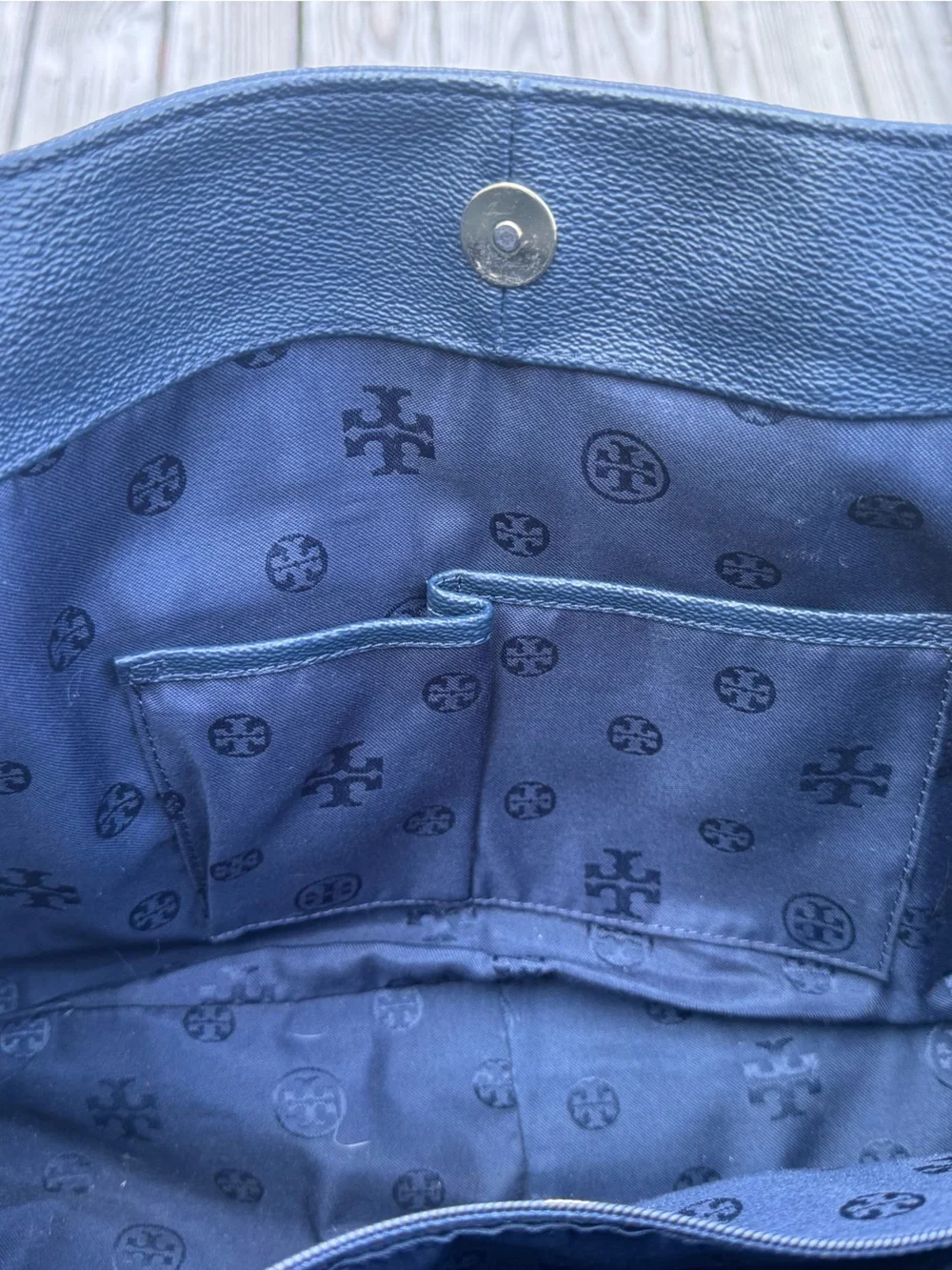 Tory Burch structured leather